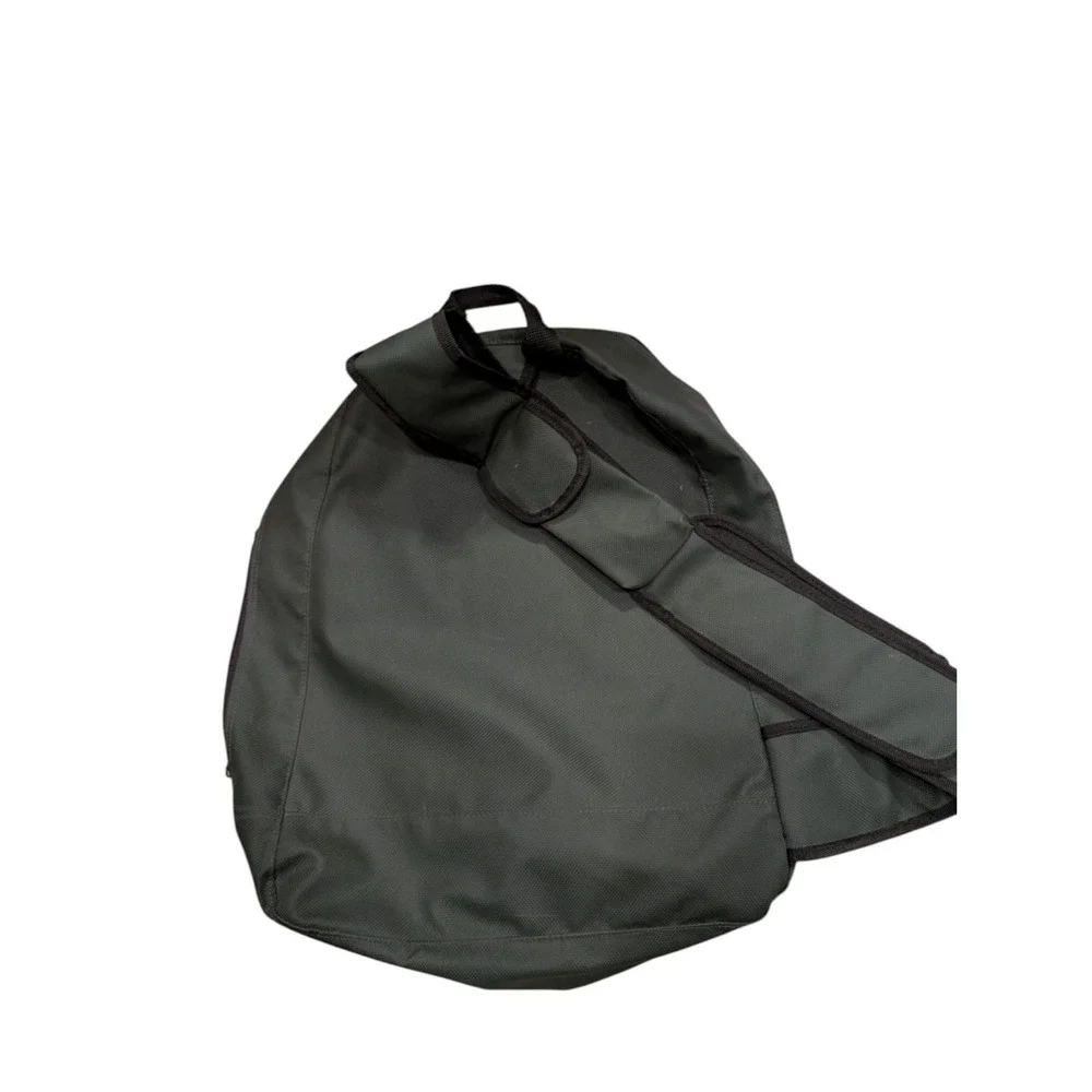 Vtg Hugo Boss Backpack Single Strap‎ Mono-Strap Crossbody Olive Military Green
